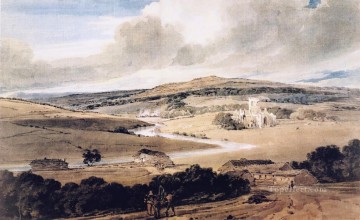Thomas Girtin Painting - Abbe pintor acuarela paisaje Thomas Girtin